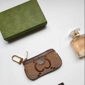 7A myntväskan nyckel plånbok pochette liten påse designer mode läppstift väskor kvinnor mens nyckelring kreditkortshållare lyx mini w282d