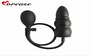 Morease Inflatable Expandable Butt Plug With Pump Adult Products Silicone Sex Toys for Women Men Anal Dilator Massager Y18928037956427