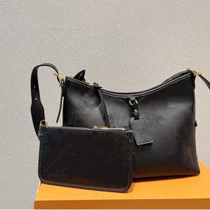 CarryAll axelväskor designer handväska kvinnor tote shopping m46197 m46203 vintage bär all hobo med plånbok crossbody väska