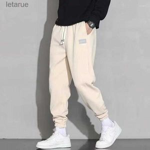 Pants Mens Pants Sweatpants Wide Leg Baggy Items In Young La Trousers Korean Style Vintage Plain Track Male Sweat 240308