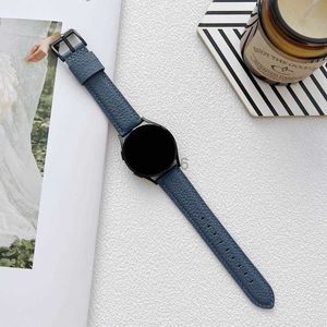 Zespoły obserwuj Samsung Galaxy Watch 3 inteligentne paski Lithi Ziarna Ziarna skórzana skórzana paski z mężczyznami Women 20 mm 22 mm Leathers Watches Band 240308