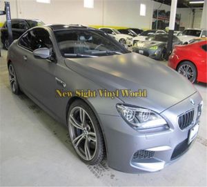 Matt Gray Vinyl Film Roll Matte Grey Car Wrap Body Foil Air Bubble For Car Stickers Storlek 15230Mroll4046097