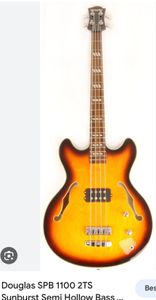 Custom Electric Bass Longscale neck, one neck Pickup, One Bridge pickup MM-style Humbucker (Placed 6 cm to G-String saddle).