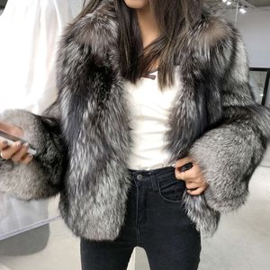 Fur Women's Short Fashionable Imitation Fox Whole Leather 2023 Autumn And Winter New Coat Haining 752453