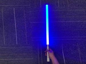 75cm Lightsaber RGB 7 Färger Ändra metallhandtag Laser Sword Tung duellering Sound Light Collision Dispolering Cosplay Props 220617632842