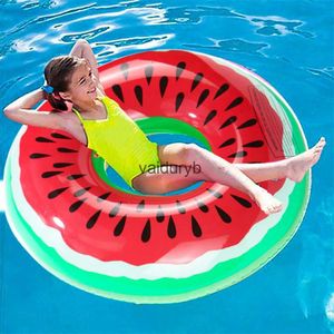 Giocattoli da bagno Piscina gonfiabile anguria anello circolare galleggiante per bambini adulto cuscino d'aria gigante giocattolo per feste in spiaggia H240308