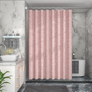Shower Curtains Thick Linen Cloth Curtain For Bathroom High Weight Waterproof Bathtub Partition Drapes Bath Home Decor
