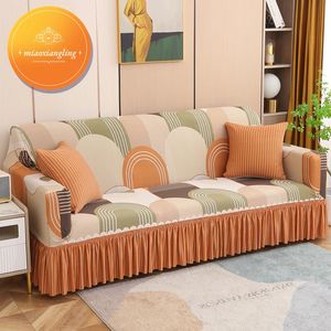 Seasons Elastic Double Lokrest Spódnica Sofa Cover 1/2/3/4/5 Sofa Covers Cover Sofa Covery do salonu Fundas de sofa 240304