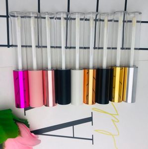 10ml Cosmetic bottle Gloss Lip Glaze Brush Container Makeup Tool Lipstick Balm Refillable Bottle DIY Lipgloss Oil Wand Tube6332028