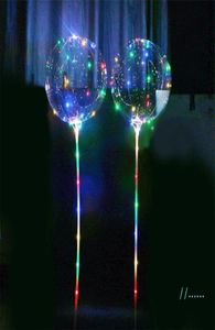 LED-blinkende Luftballons, Nachtbeleuchtung, Bobo-Ball, mehrfarbige Dekoration, Ballon, Hochzeit, dekorative helle, leichtere Luftballons mit Stab2281619
