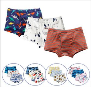 Crianças roupas meninos calcinha de verão dos desenhos animados ins cuecas imprimir roupa interior macia algodão animal dinossauro briefs listrado tubarão boxer sho2586359