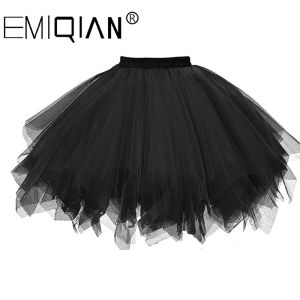 Abiti Short Petticoat Tulle Gonnets Womens Elastic Stretchy Straters Summer Gonna Tutu