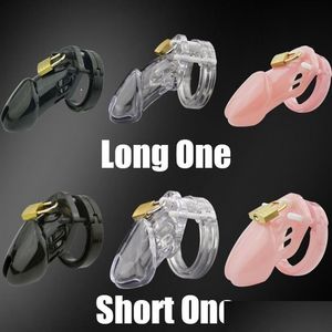 Leg Massagers Male Plastic Chastity Padlock Lock Penis Ring Cock Cages Virginity Belt Toy For Men Sleeve Padlock3003 Drop Delivery D Dhmjg