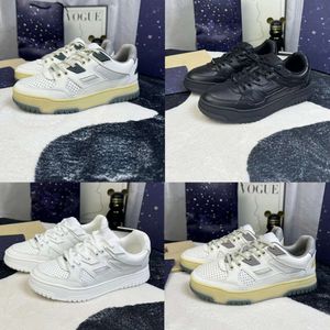 scarpe firmate effetto invecchiato Sneakers in pelle Scarpe da basket Impugnature in gomma Script Scarpe casual Scarpe da ginnastica con scatola 532