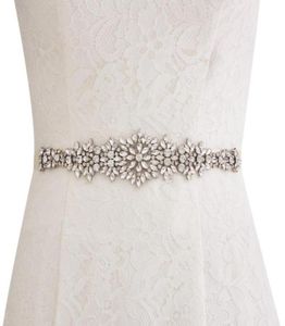 Nuove cinture da sposa su misura Cintura in raso con strass Perline Accessori da sposa Fascia da sposa per abiti da ballo CPA11697120