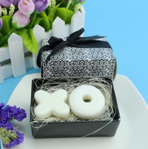 Feis全体のパーソナライズされた手作りのギフトパッケージ化された石鹸Xoshaped Plant Oils Soap Wedding Wedding Gifts Baby Shower1718310