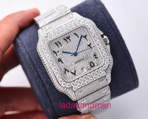 Tamamen yeni AF Carter Full Diamond 40mm Saat, birinci sınıf kakma işçiliği ve birinci sınıf bir İsviçre hareketi, kutu u5pf ile en son model yapan