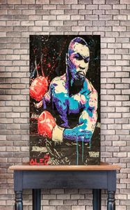 Alec Boks Mike Tyson Poster Baskılar Graffiti Street Sanat Tuval Yağlı Boya Soyut Duvar Sanat Resimleri Oturma Odası Modern Hom3713988