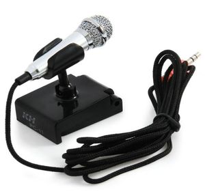 Mini microfono a condensatore Karaoke Registrazione vocale Telefono cellulare Computer Canta microfono in miniatura per smartphone Portatili2171334