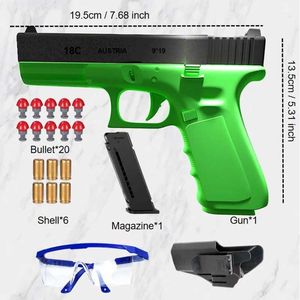 銃のおもちゃglock.m1911自動シェル排出ソフト弾丸玩具銃