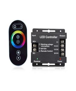 LED RGB controller RF wireless 1224V full touch dimming control for Module strip light1536073