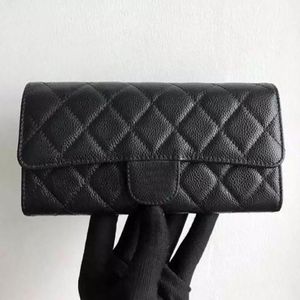 2023 carteiras de luxo sacos de corpo cruz designer mulheres carteira sacoche titular do cartão uma axila aleta bolsas saco preto caviar leather274c