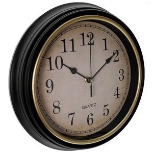 Настенные часы Бесшумные часы без тикания Винтажные декоративные коричневые