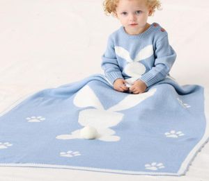 Morbida e calda coperta per neonati Copripiumino per passeggino neonato Coniglio lavorato a maglia per neonati Biancheria da letto per coniglietto Trapunta Primavera Autunno Coperte per bambini L5737501