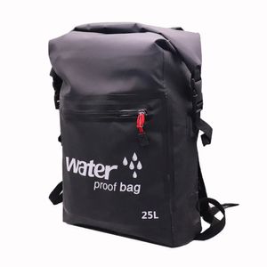 25L PVC Swimming Waterproof Dry Bag Double Straps Rafting Sports Kayaking Canoing Travel Kit Ryggsäck förvaring 240223