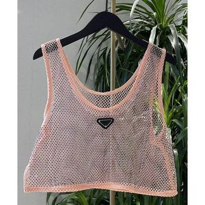 designer t shirts womens t shirts designer women shirt summer fashion loose camisole hollowed out short tank top new sexy light luxury women's clothing SSS