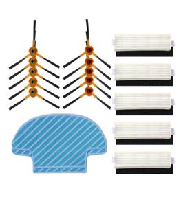 Pool Accessories Mop Cloth Filter Sponge Side Brushes Set For Ecovacs Slim Da60 Deebot3476915