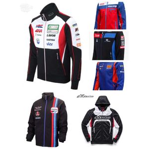 Felpa giacca da corsa F1 Formula 1 personalizzazione dello stesso stile Logo auto Giacche da ricamo complete Giacche da moto retrò stile college cn