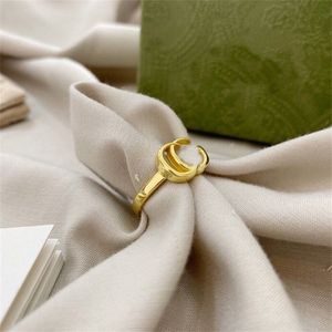 Vintage Ring Tasarımcı Kaplamalı Gümüş Takı Yüzük Tasarımcı Kadın Erkek Lüks Tasarımcı Yüzük Aksesuar Dainty Party Doğum Günü Kız Hediye ZL171 F4