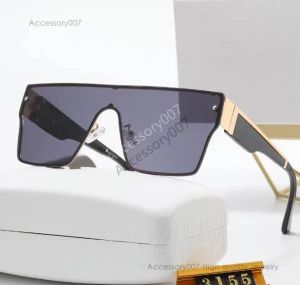 Occhiali da sole in vetro di lusso in vetro uomo donna occhiali da sole moda marchio classico Occhiali di moda UV400 con scatola Retro Frame protezione dalle radiazioni da spiaggia da viaggio