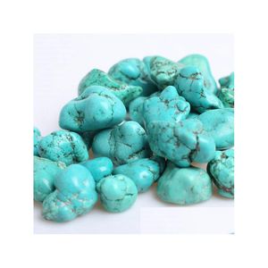 Other 50Pcs/Lot Mixed Turquoise Net Good Lucky Energy Stone Beads 6-16Mm Drop Delivery Jewelry Loose Beads Dhtez