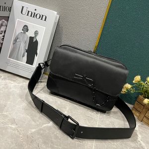 Designer Männer Messenger Bag Schnalle Business Aktentasche Echte Handtasche Leder Cross Body Tote Sport Handtaschen Klassische Taille Taschen Brieftasche