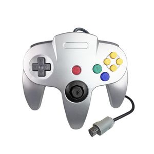 12 cores clássico retrô N64 controlador com fio controladores de jogo joystick de gamepad de 64 bits para PC Nintendo N64 console sistema de videogame DHL / UPS