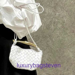 Toppkvalitet Bottgs Vents's Sardine Designer Women Purse äkta läderhandväskor Mini Bag First Layer Sheepskin Woven Real Leather Portable With Real Logo