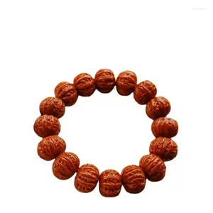 Strand Fine Carved Coarse Band Monkey Head Jingbaleng Wild Small Walnut Beads Bracelet