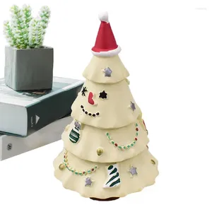 Christmas Decorations Resin Tree Table Decor Farmhouse Figurine Sculpture Cute Indoor Holiday For Home