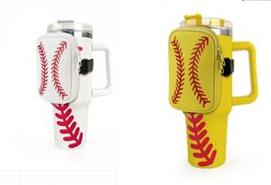 Bags Outdoor Baseball Softball sports new Blank Sublimation Water Bottle Pouch For 40oz Tumbler Accessories Cute Protable Storage Bags