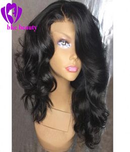 Fashion bob style beauty wavy Glueless Lace Front synthetic Wigs Pre Plucked Short Wigs heat resistant for black women9274193