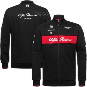 Herrjackor Alfa Romeo F1 Team Orlen 2023 Team Jacket Män under våren och hösten utomhus motorcykel Windcheater