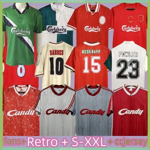 The Reds Retro Soccer Jerseys 1965 2005 2006 2008 2009 2010 Maglie da calcio da uomo manica lunga TORRES GERRARD SUAREZ OWEN BARNES KUYT 89 91 93 95 01 02 04 05 06 07