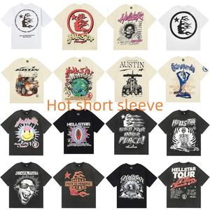 Tasarımcı Erkek Tişörtlü Erkekler Plus Tees Rapçi Yıkama Heavy Craft Unisex Kısa Kollu Tshirts Üstler High Street Retro Kadın T-Shirt Us S-XL Sıcak Pastalar Gibi Satış Elastik Moda