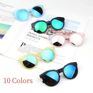 Crianças óculos de sol redondos crianças lente clara óculos de sol do bebê-sombra óculos uv400 esporte ao ar livre meninos meninas eyewear