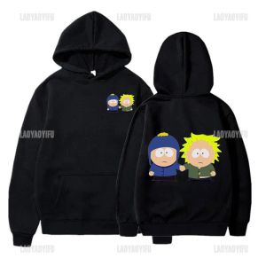 Moletons dos desenhos animados sSouth Park Anime Homens Inverno Vintage Humor Hoodie Engraçado Impresso Fan Comic Moletom Mulheres Bonitos Roupas de Quadrinhos