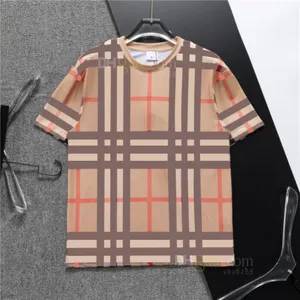 Checkered New Men's Tshirt, Designer Women's Men's tshirt Brand Luxury Loose Fashion Casual Business Short Sleeves, Checkered T shirt Clothing 01