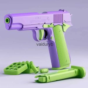 Sand Play Water Fun Gun Toys 2024 Automatic Colt 1911 Shell Ejection Pistol Toy Guns for Kids Boys Birthday Gift Relaxing Outdoor Safety Handmade H240308