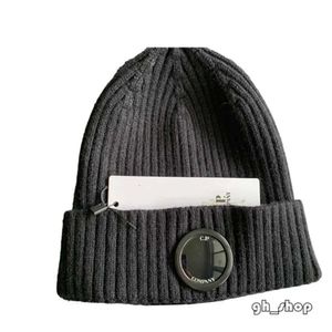 CP Caps Masculino Designer De Malha Com Nervuras Lente Chapéus Feminino Extra Fino Lã Merino Gorro Gorro Site Oficial Versão 647